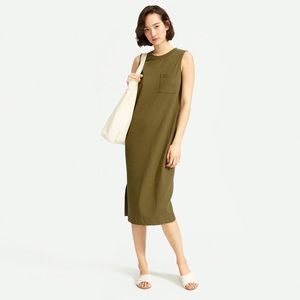 Everlane Green Long Tank Dress